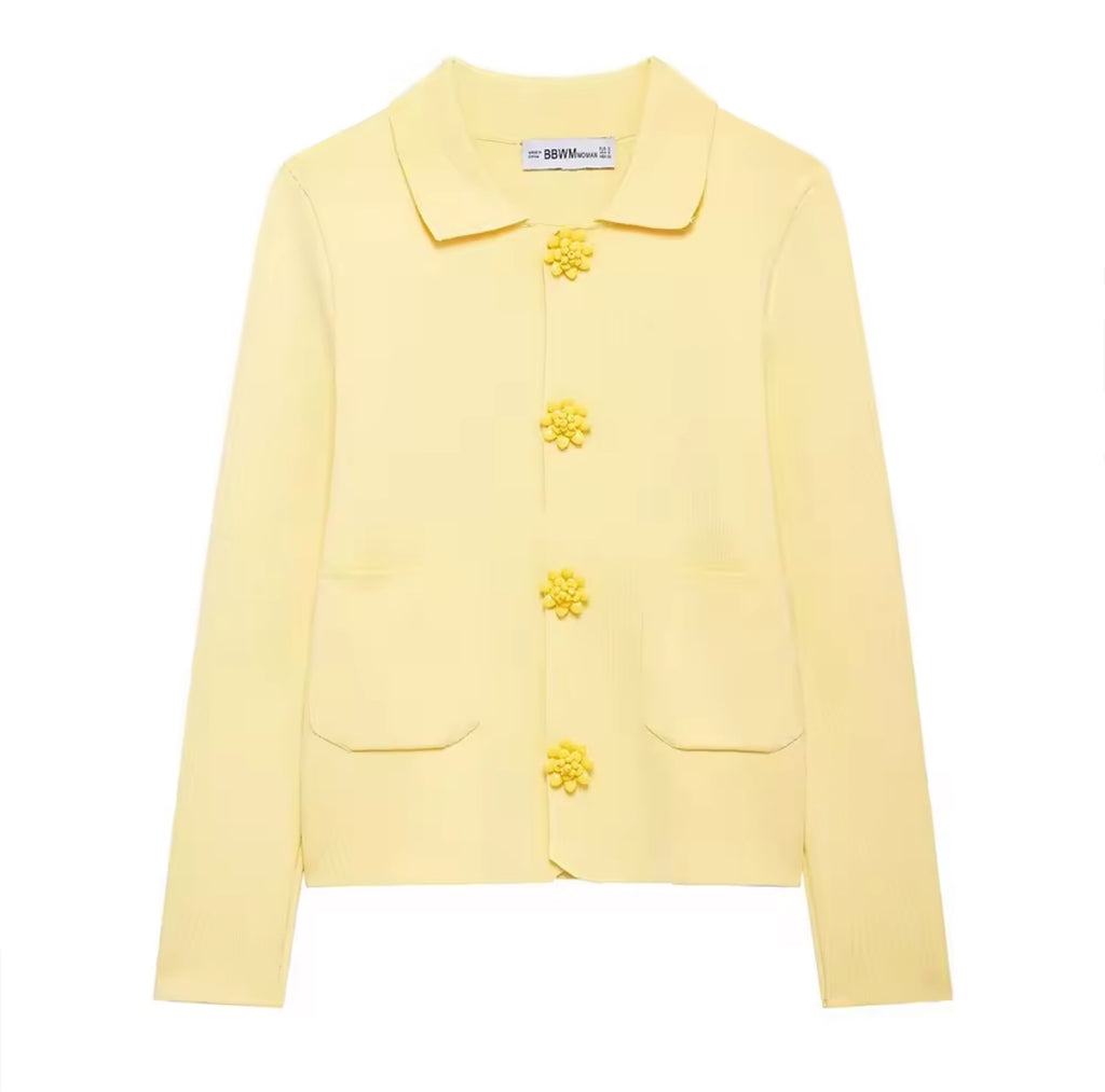 Butter Yellow Cardigan