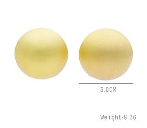 Dome Earrings Gold or Silver