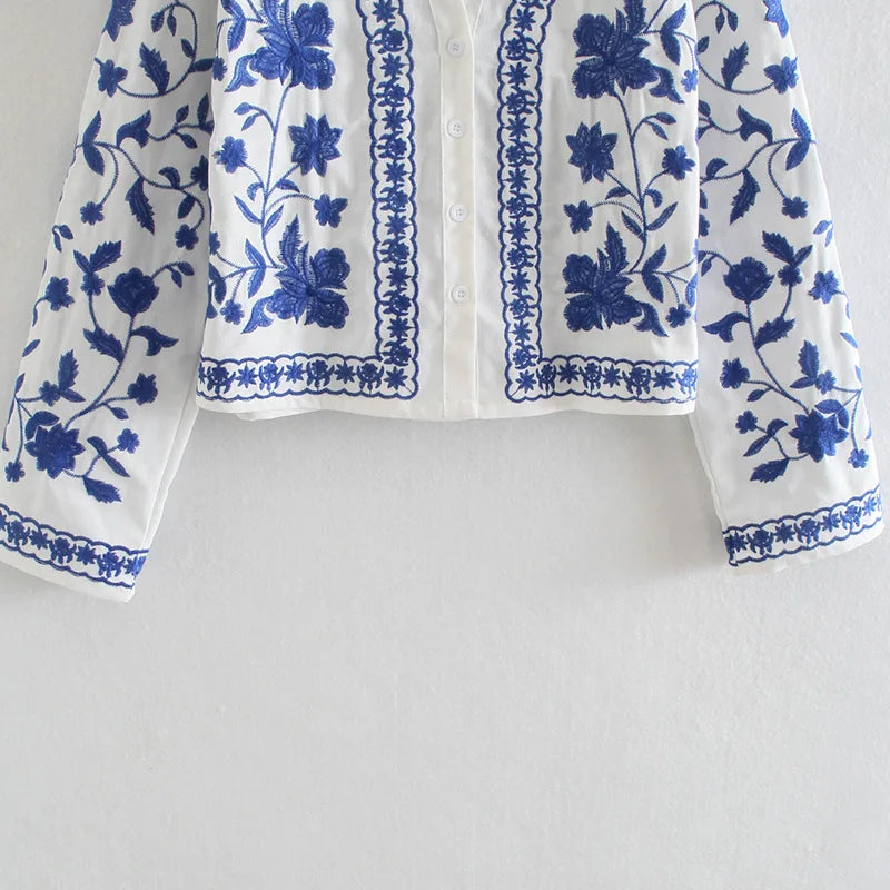 Embroidered Long Sleeves Shirt