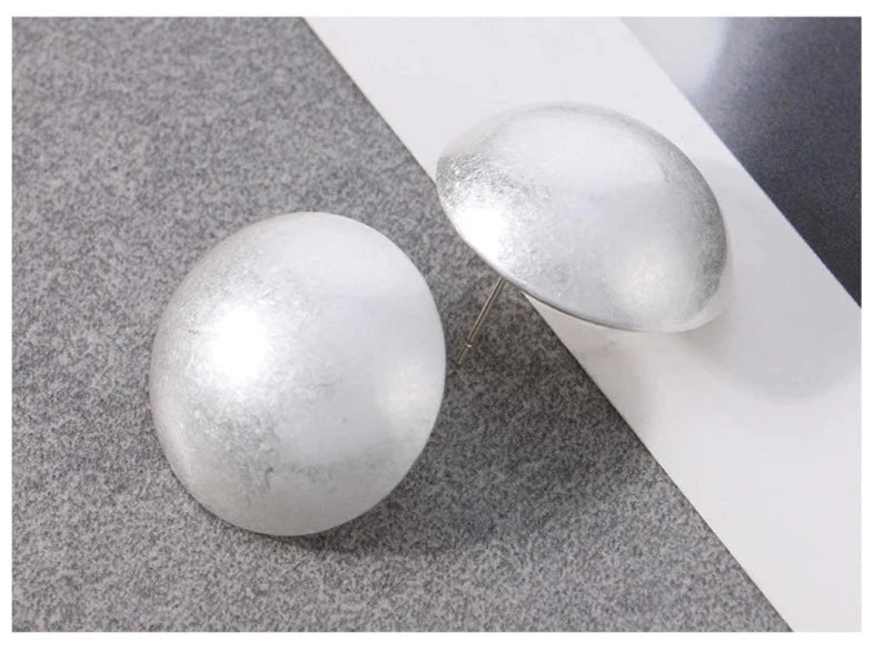 Dome Earrings Gold or Silver