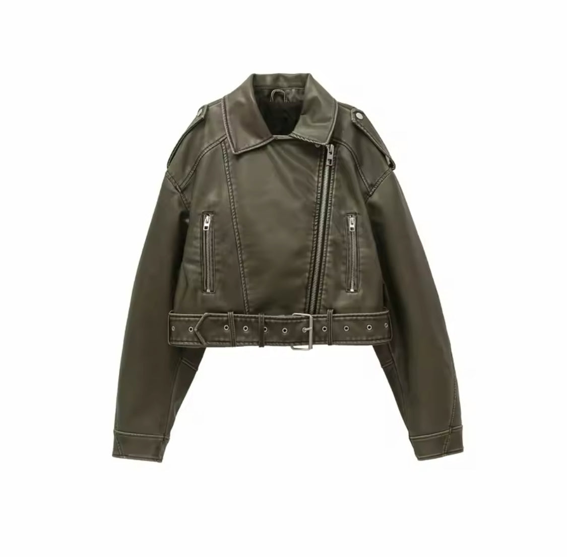 Molly Leather Effect Biker Jacket