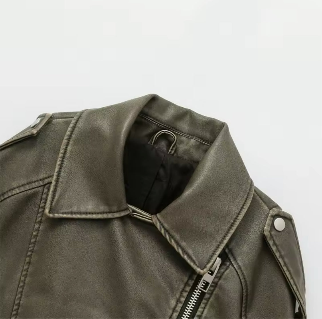 Molly Leather Effect Biker Jacket