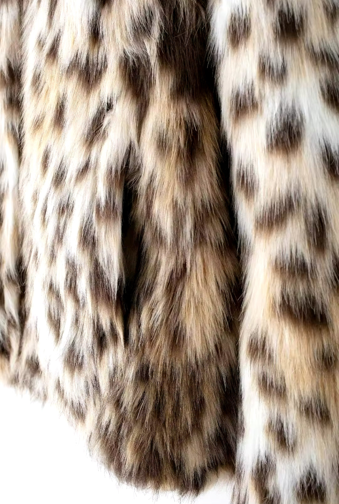 Collared Leopard Faux Fur Coat