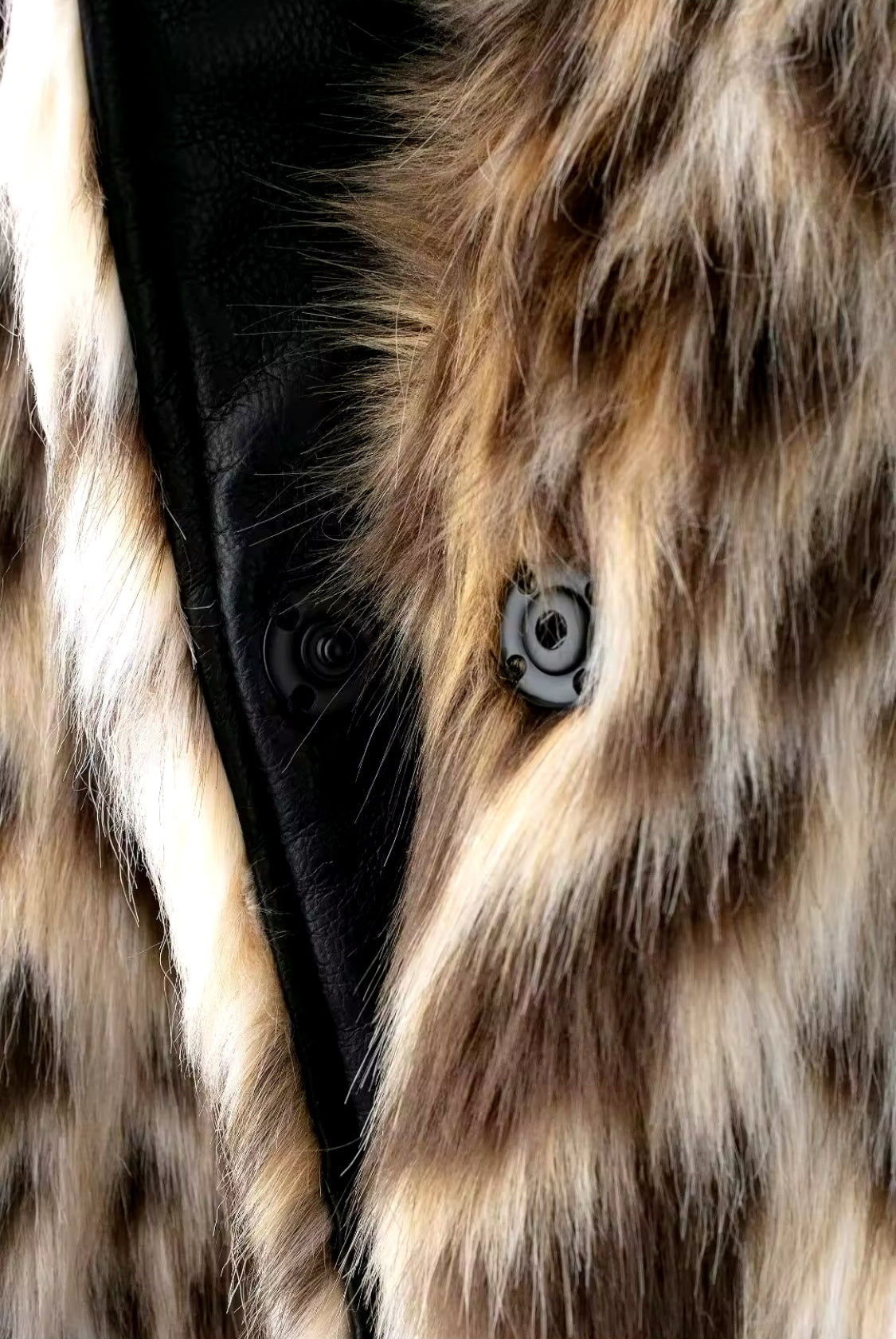 Collared Leopard Faux Fur Coat