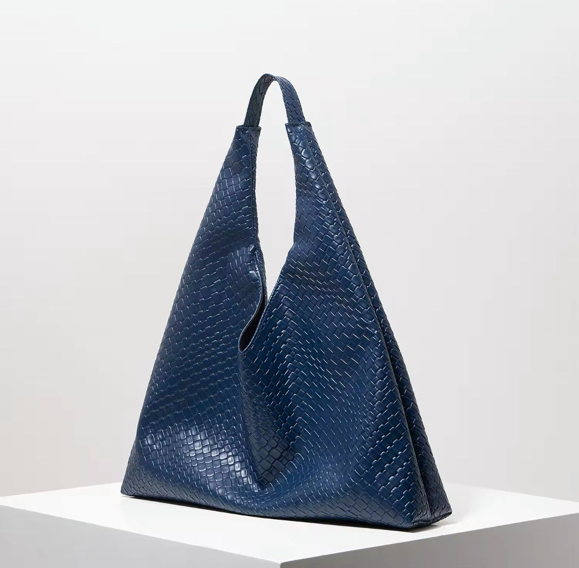 Weave Effect Tote Shoulder Bag