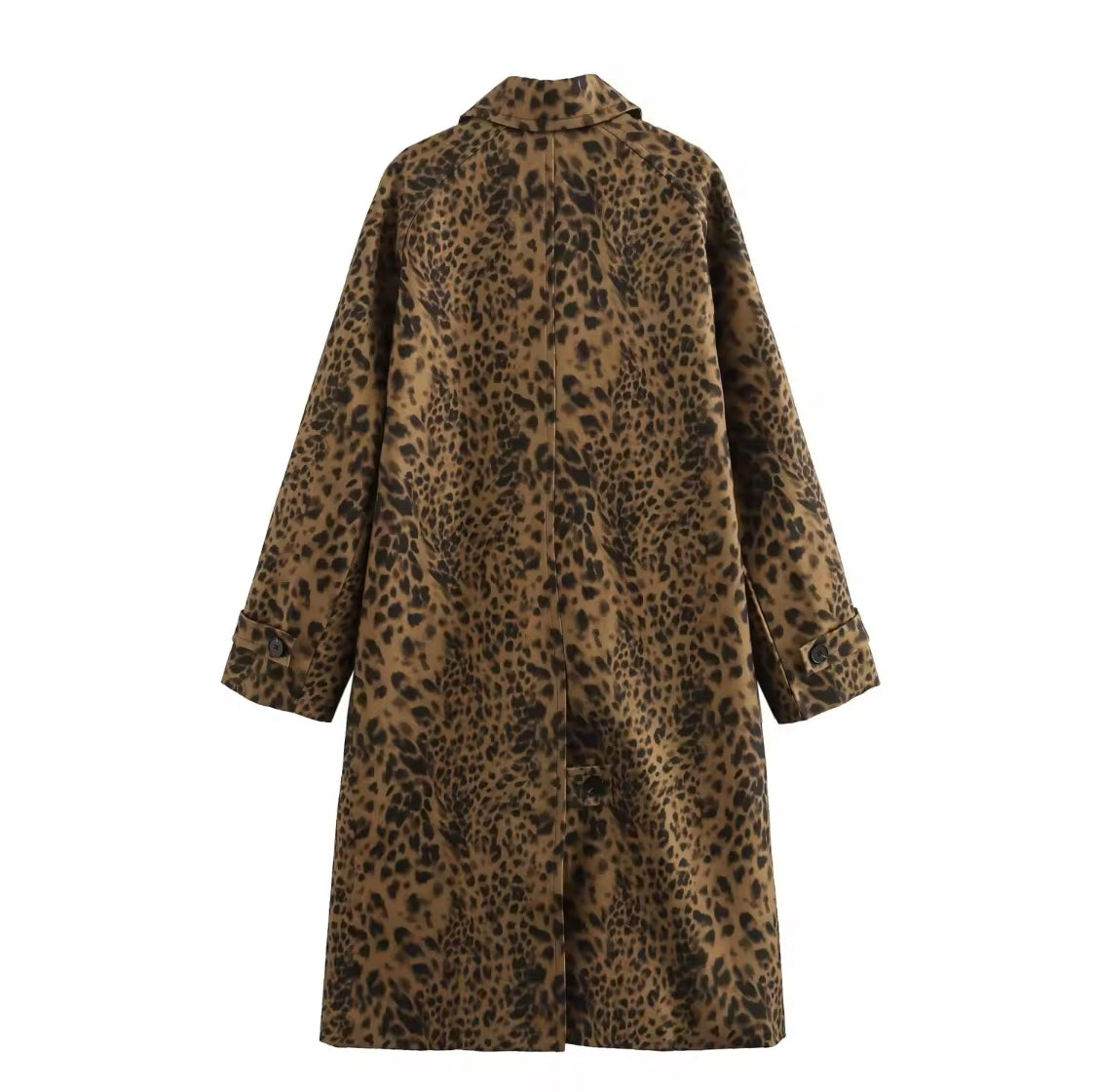 Leopard Print Trench