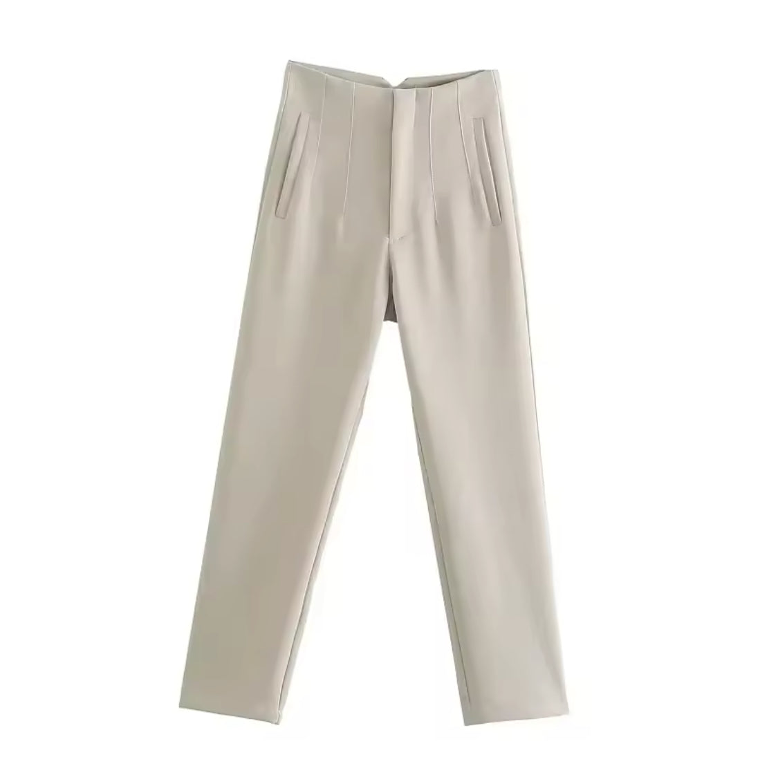 High Waisted Pencil Trousers