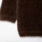 Brown Cardigan with Embellished Buttons