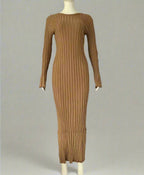 Ribbed Knit Midi Dress