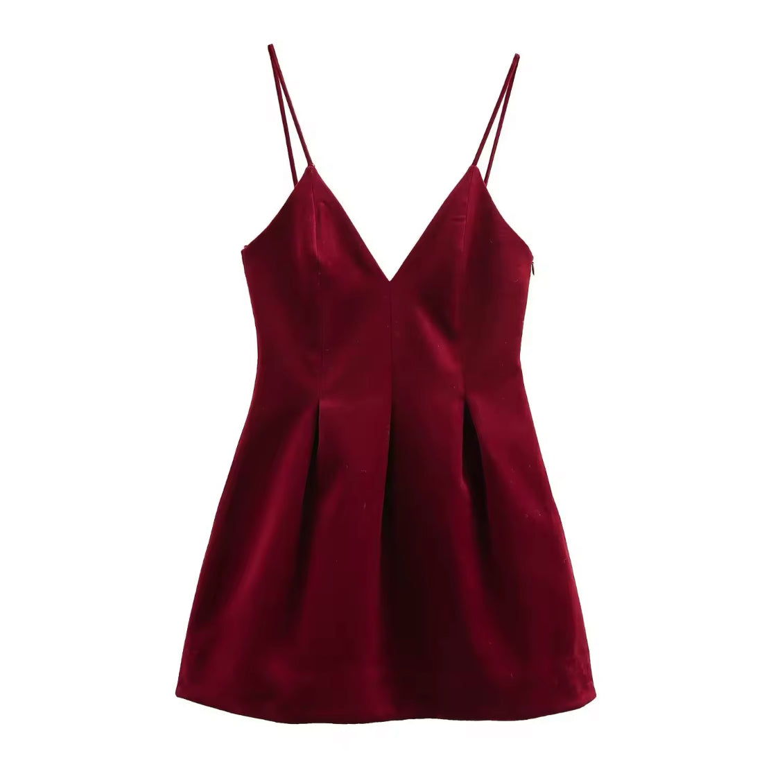 Red Velvet Mini Dress