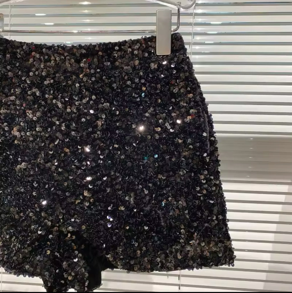 Sequins Hot Pants Shorts