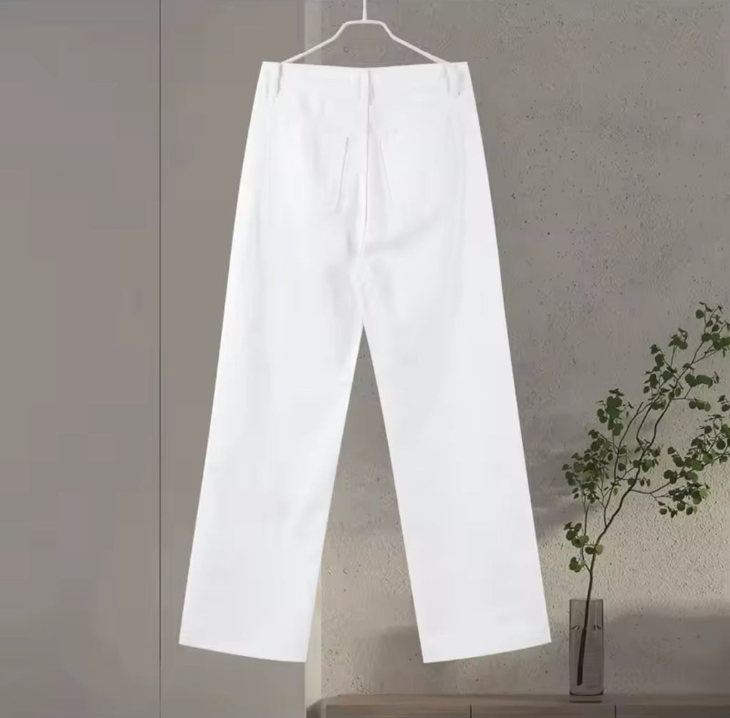 White Jeans with Studs