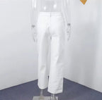 White Jeans with Studs