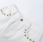 White Jeans with Studs