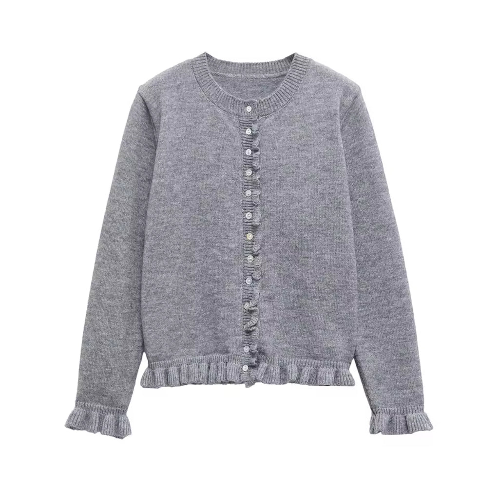 Ruffle Cardigan