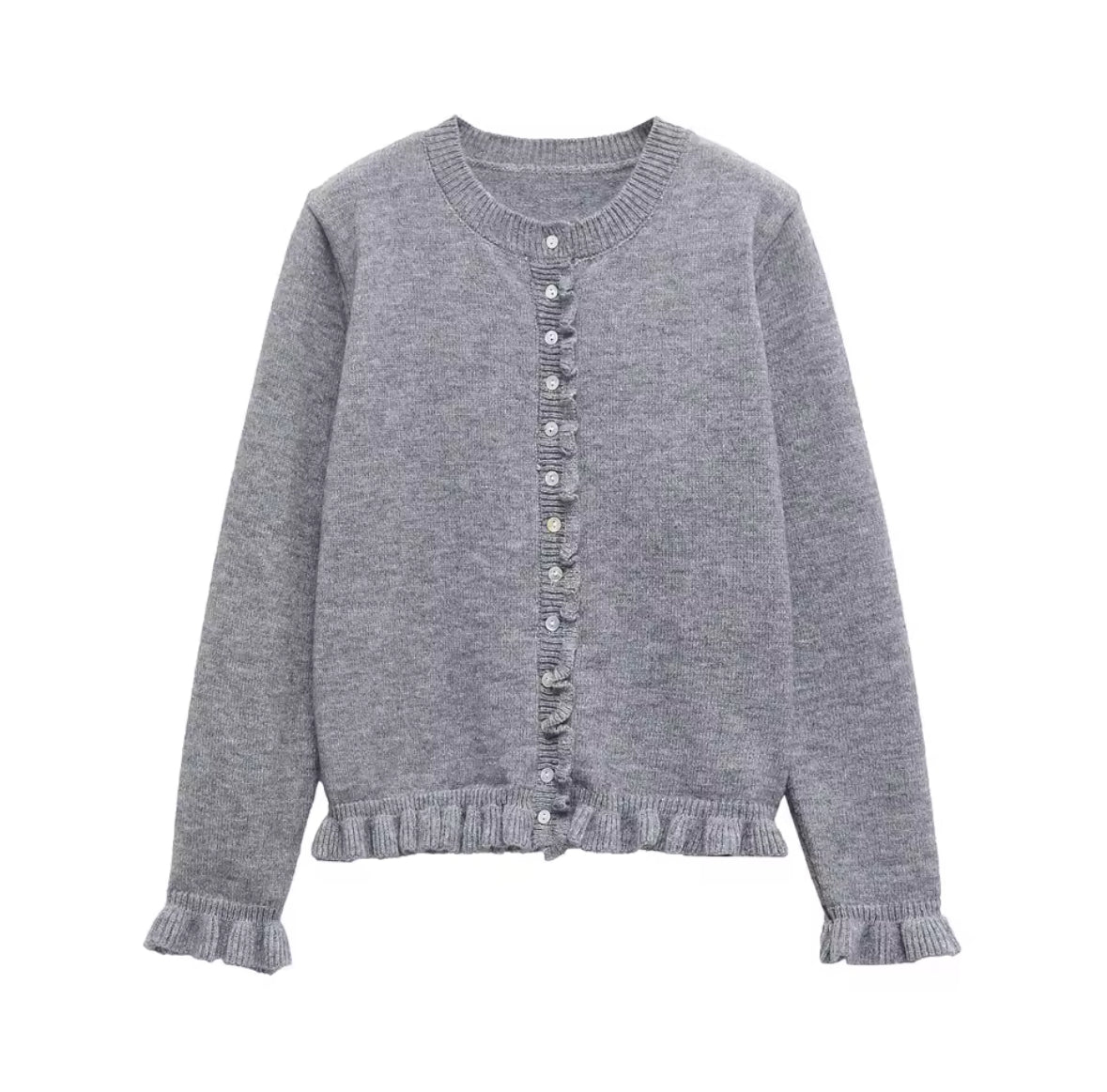 Ruffle Cardigan