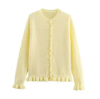 Ruffle Cardigan
