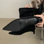 Faux Suede Ankle Boots