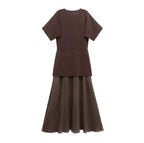 Dress with Pleated Skirt