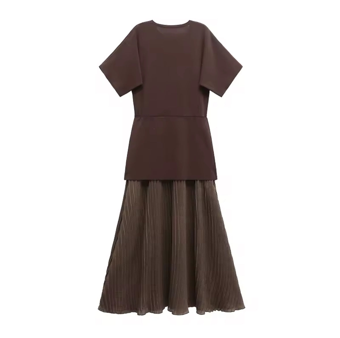Dress with Pleated Skirt