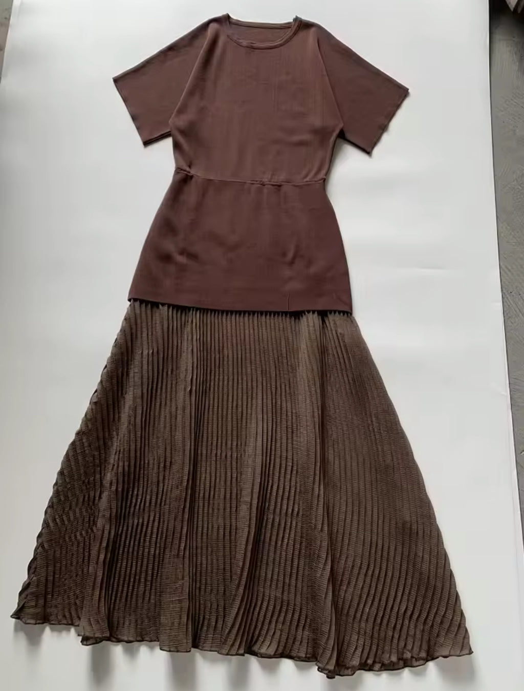 Dress with Pleated Skirt
