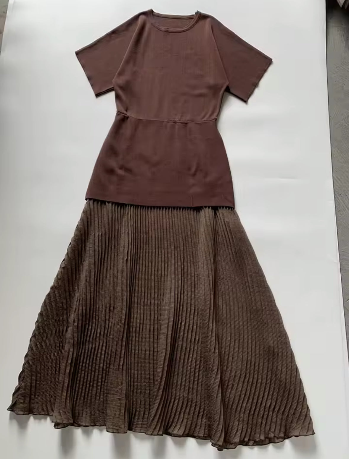 Dress with Pleated Skirt
