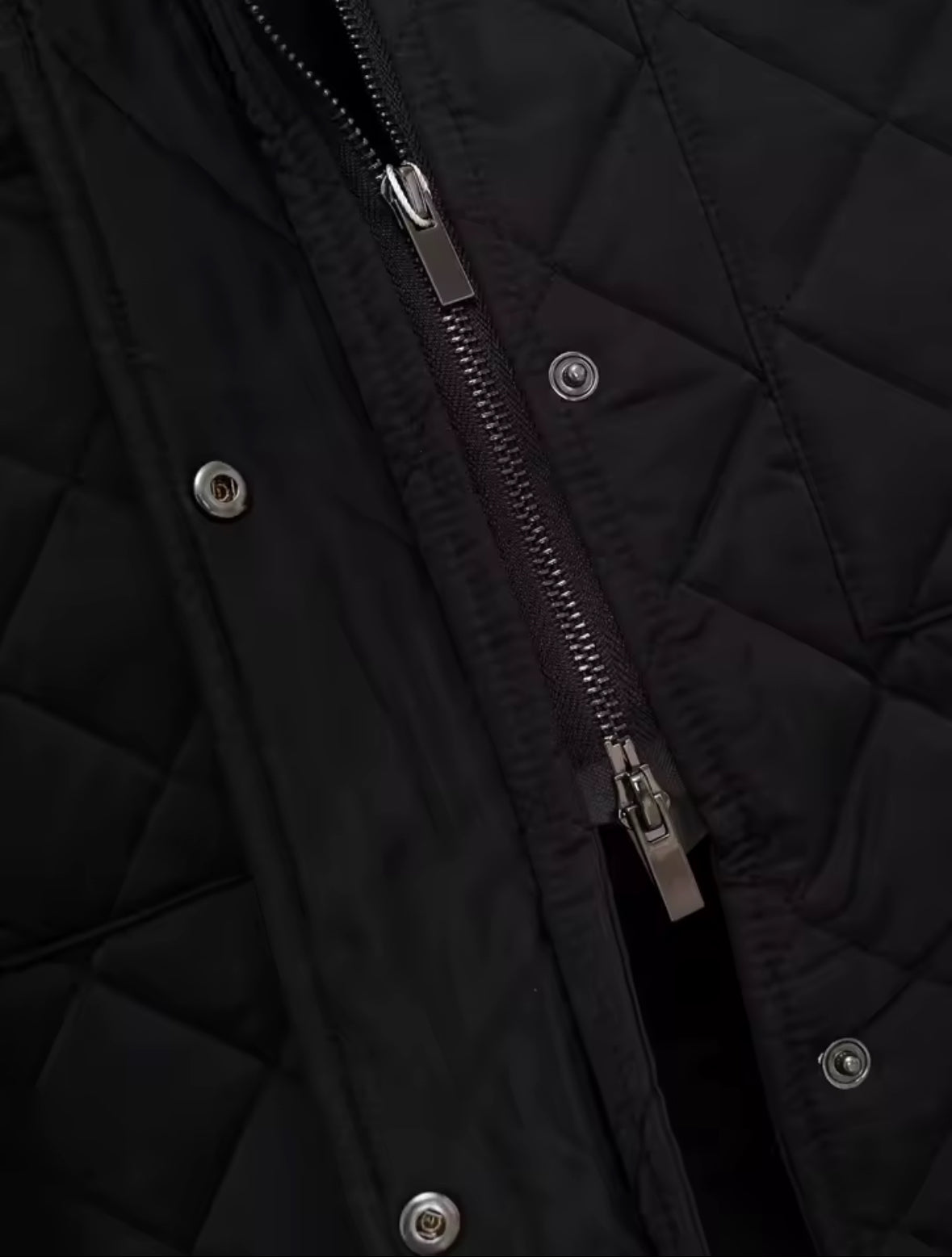 Quilted Corduroy Trim Coat