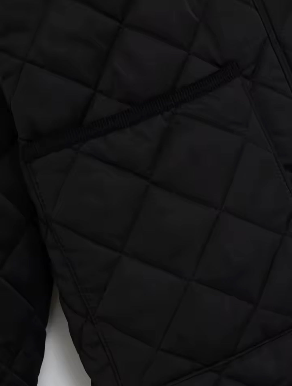 Quilted Corduroy Trim Coat