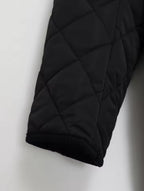 Quilted Corduroy Trim Coat