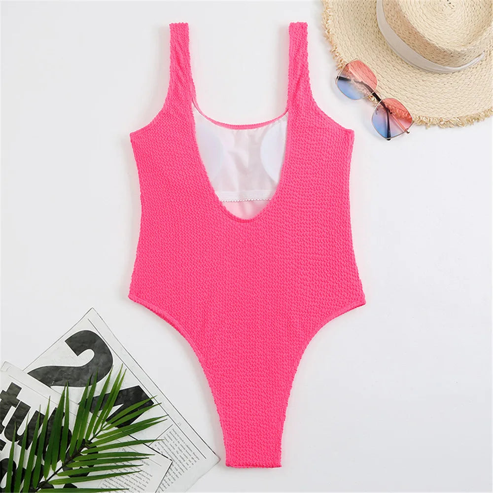 Crinkle One Piece Swimsuit