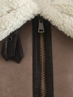 Faux Suede Fur Gilet Aviator Waistcoat