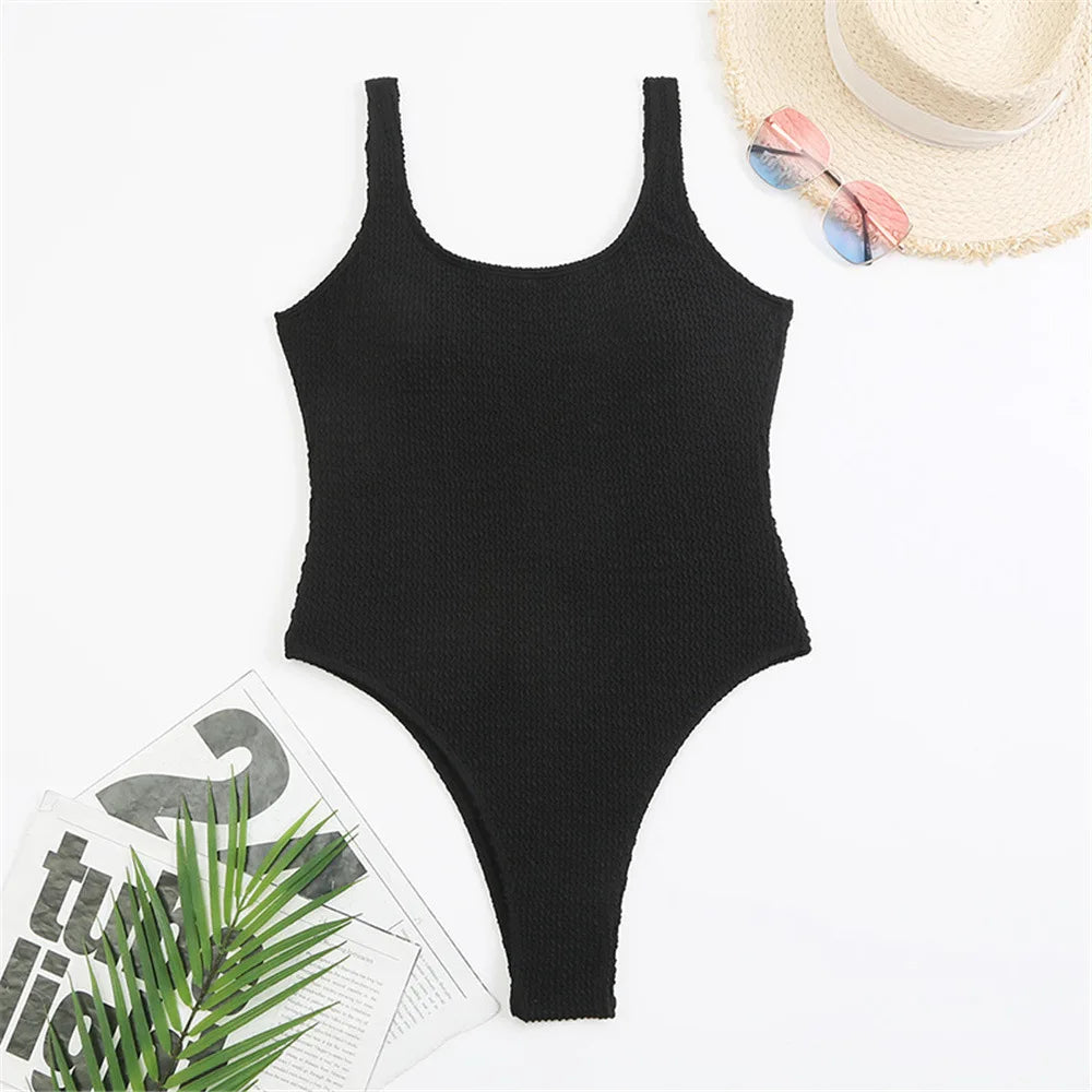 Crinkle One Piece Swimsuit