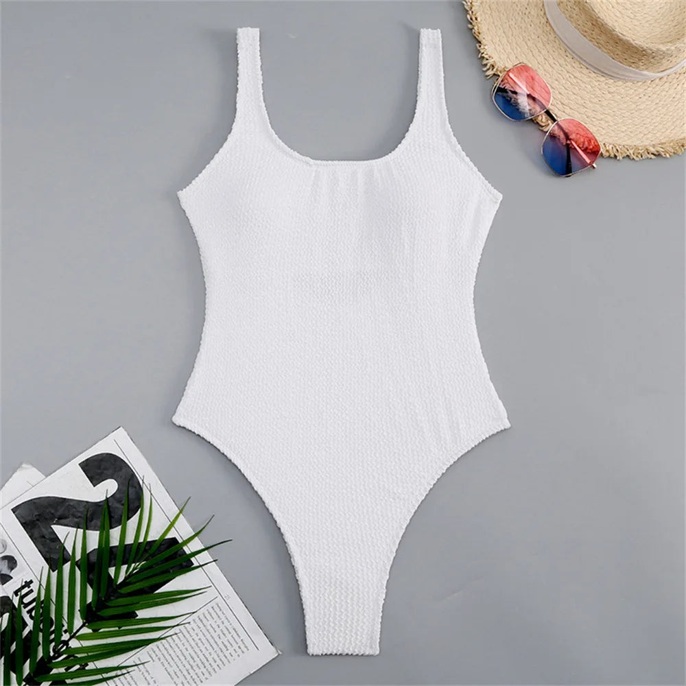 Crinkle One Piece Swimsuit