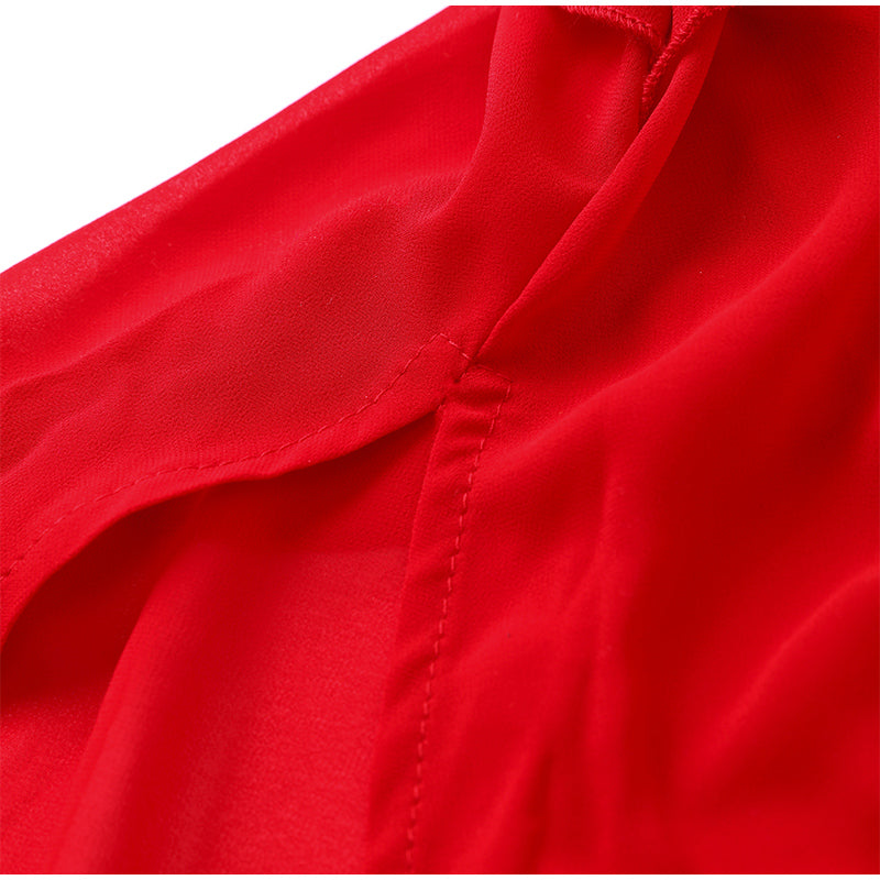 Ruffles Chiffon Long Dress