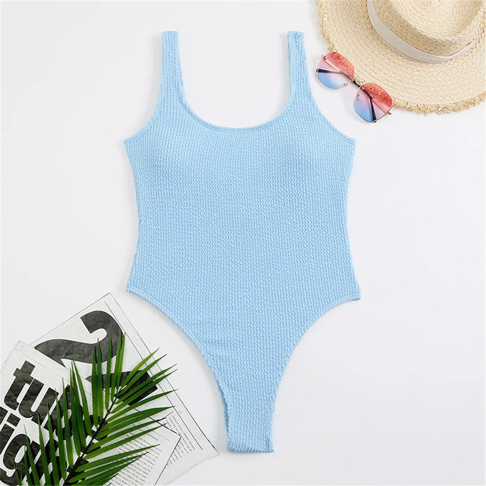 Crinkle One Piece Swimsuit