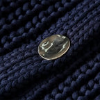 Navy Chunky Knit Cardigan