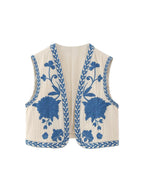 Embroidered Gilet Waistcoat