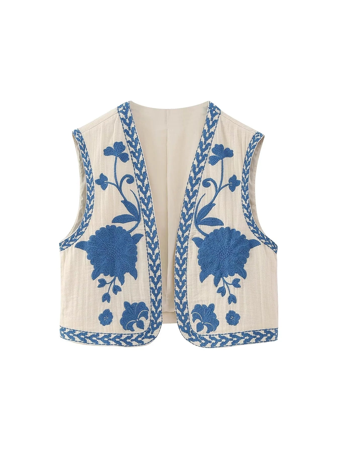 Embroidered Gilet Waistcoat