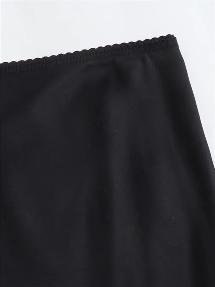 Satin Bias Cut Skirt