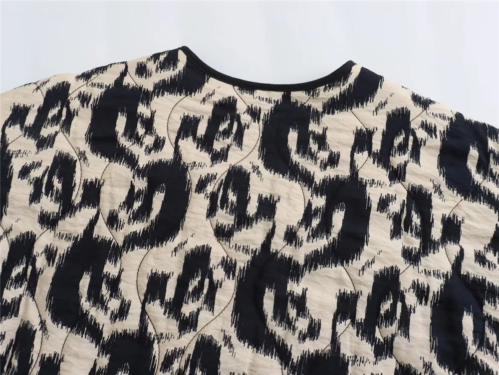 Print Quilted Boho Jacket