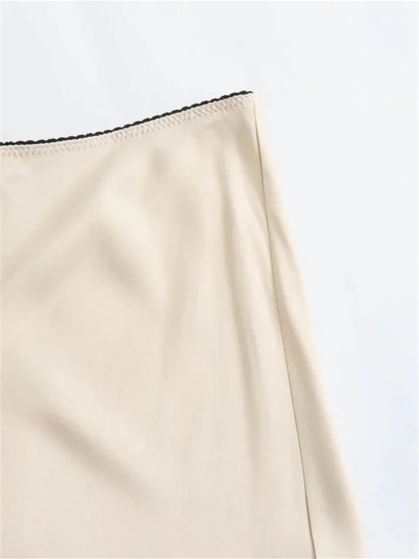 Satin Bias Cut Skirt