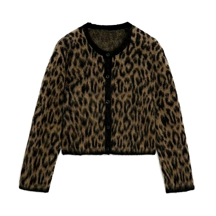 New Leopard Cardigan