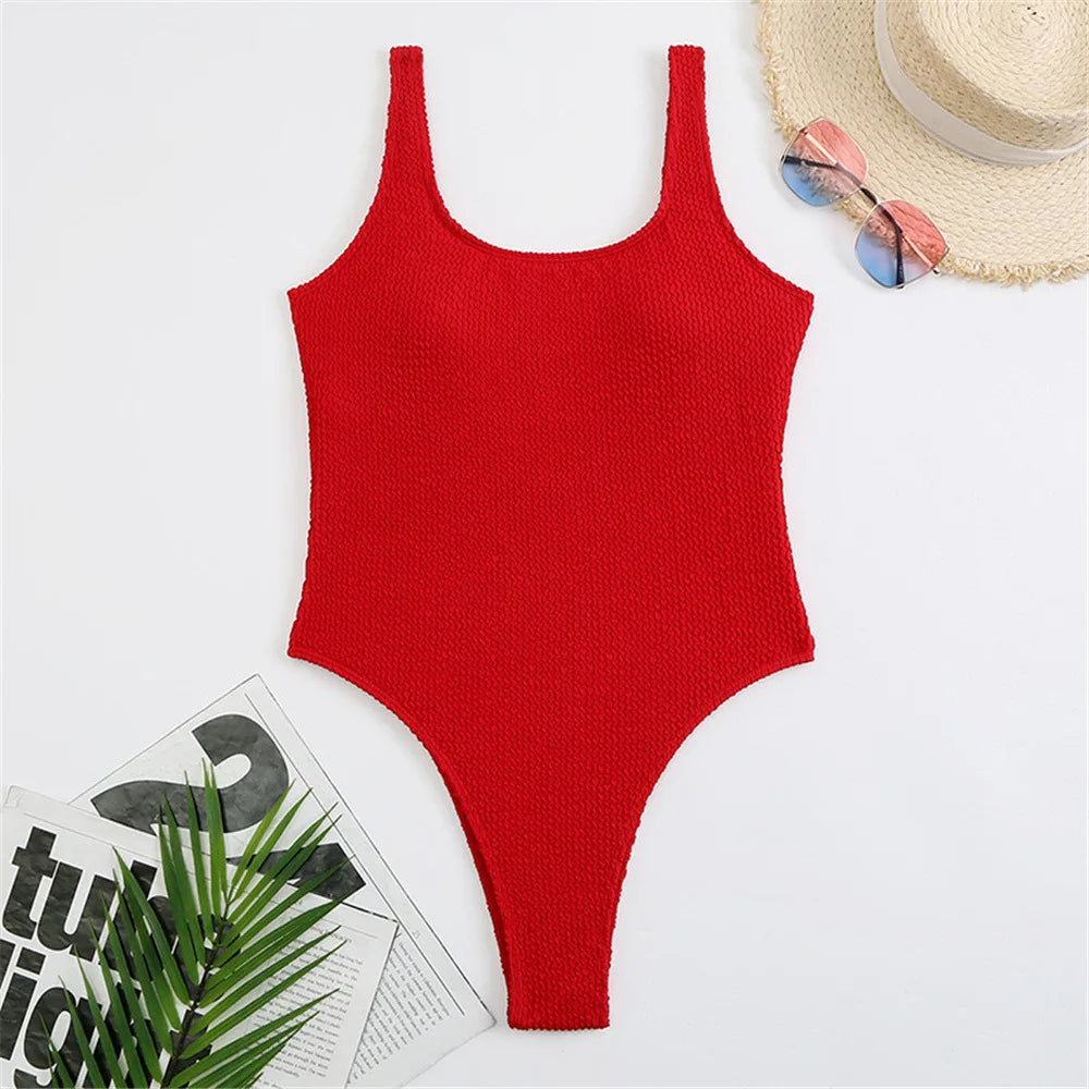 Crinkle One Piece Swimsuit