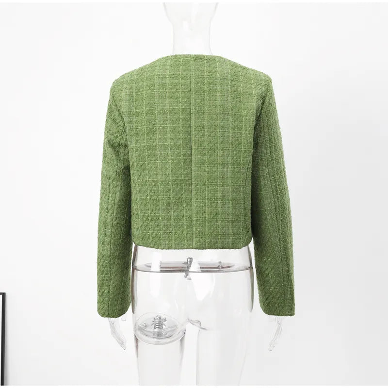 Green Tweed Jacket Blazer