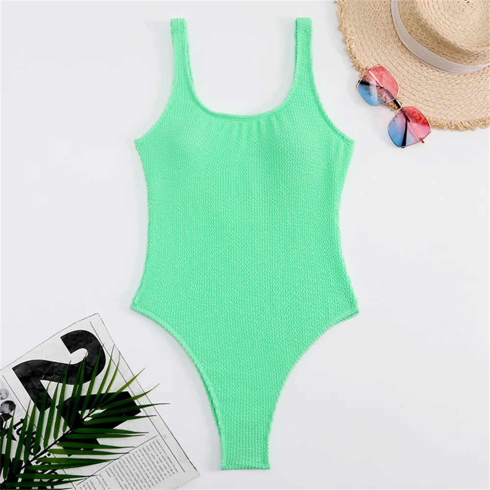 Crinkle One Piece Swimsuit