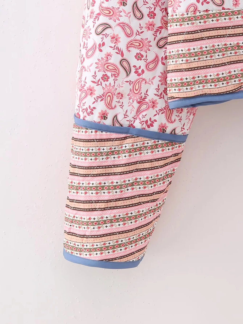 Reversible Quilted Patchwork Oversized Cropped Boho Jacket