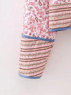 Reversible Quilted Patchwork Oversized Cropped Boho Jacket