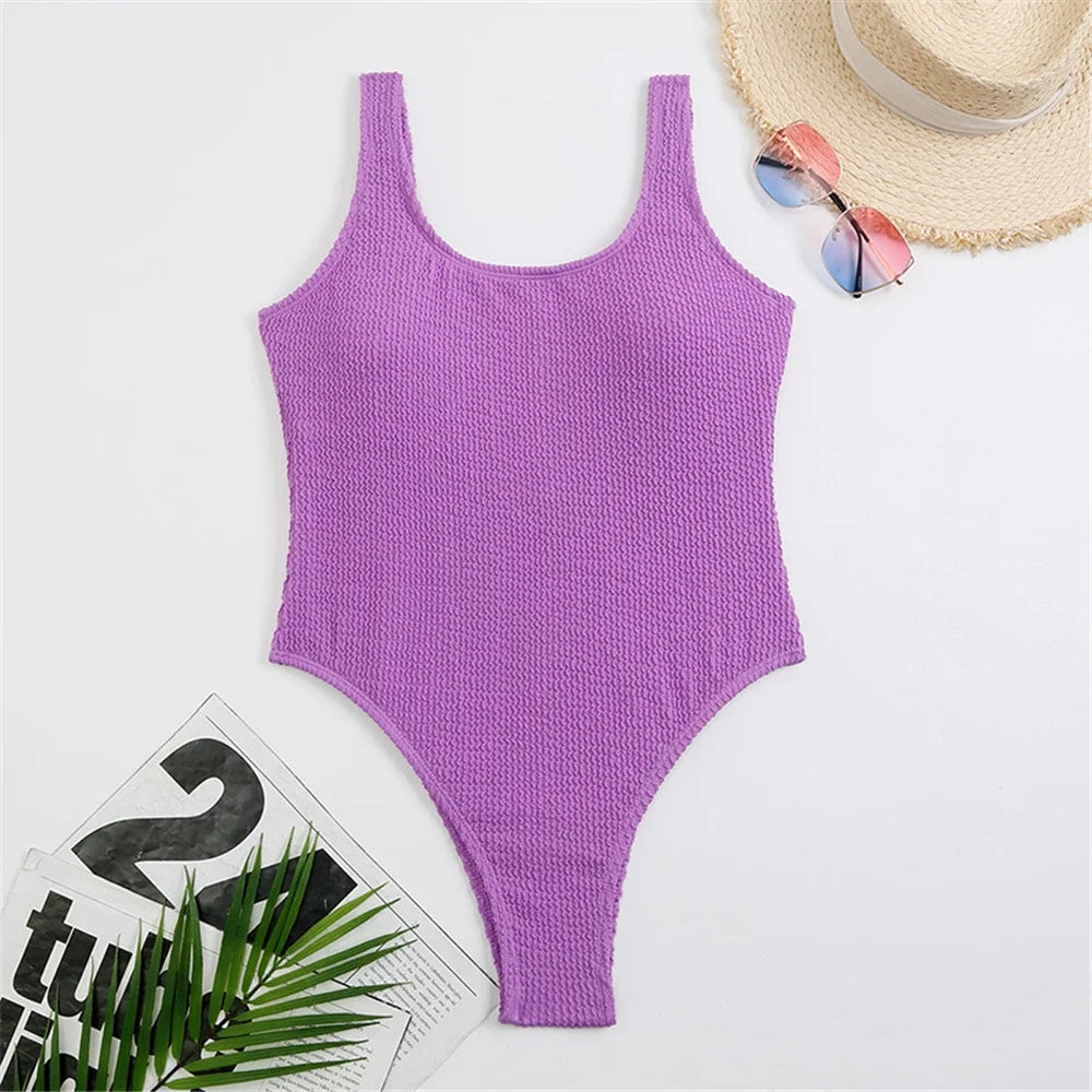 Crinkle One Piece Swimsuit