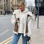 Faux Suede Fur Gilet Aviator Waistcoat