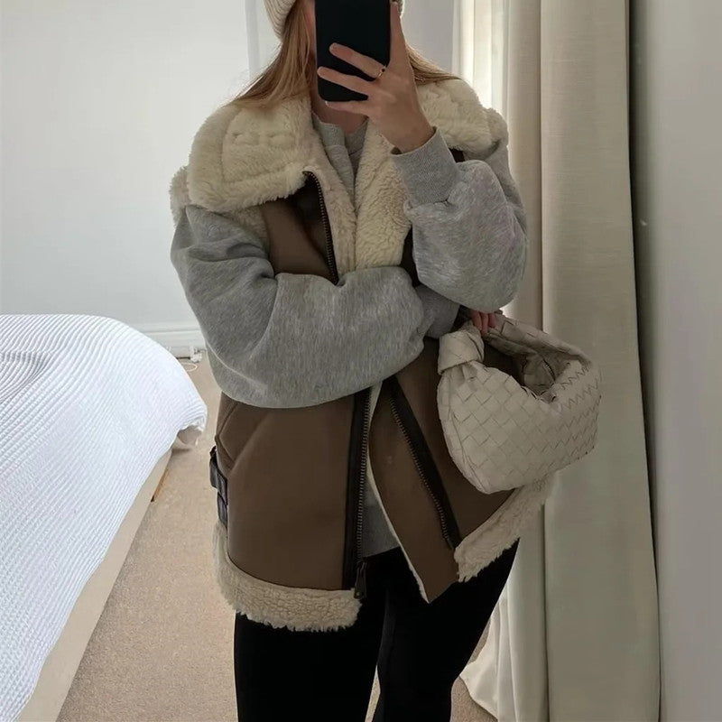Faux Suede Fur Gilet Aviator Waistcoat